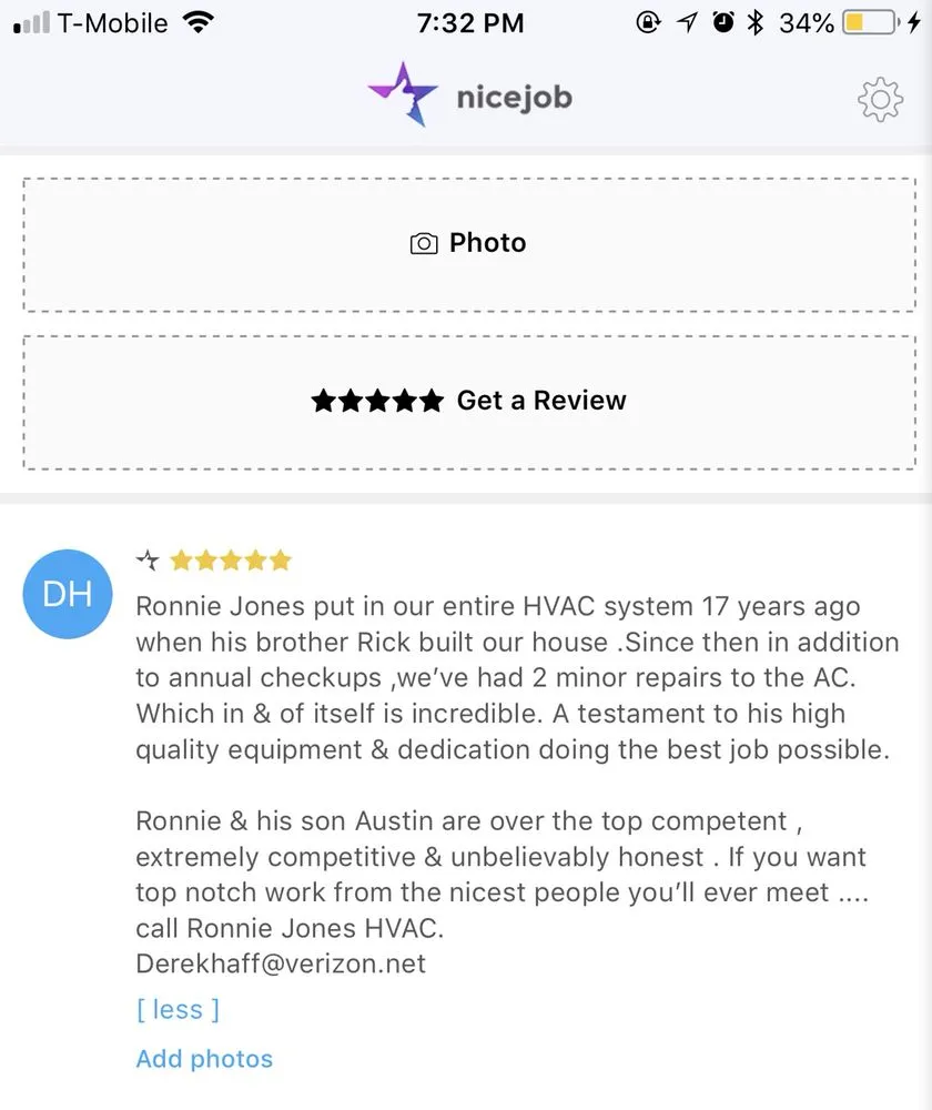 Slide of Ronnie Jones AC and Heating