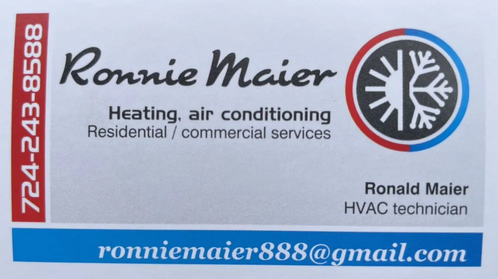 Slide of Ronnie Maier Heating & Air Conditioning