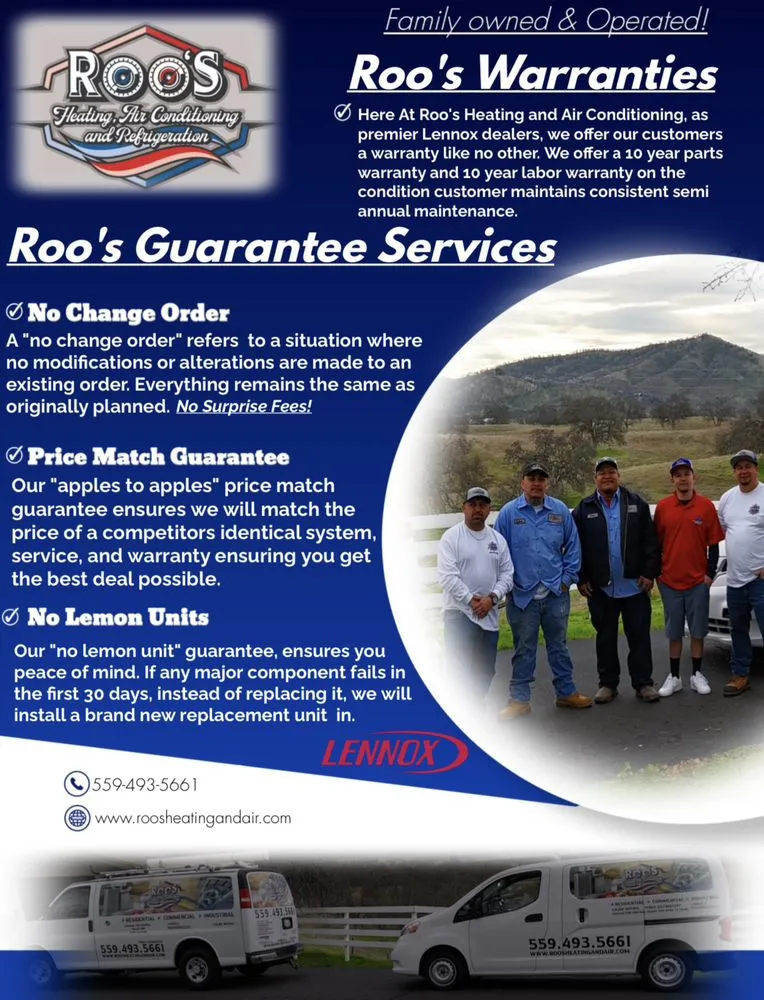 Slide of Roo's Heating And Air Conditioning