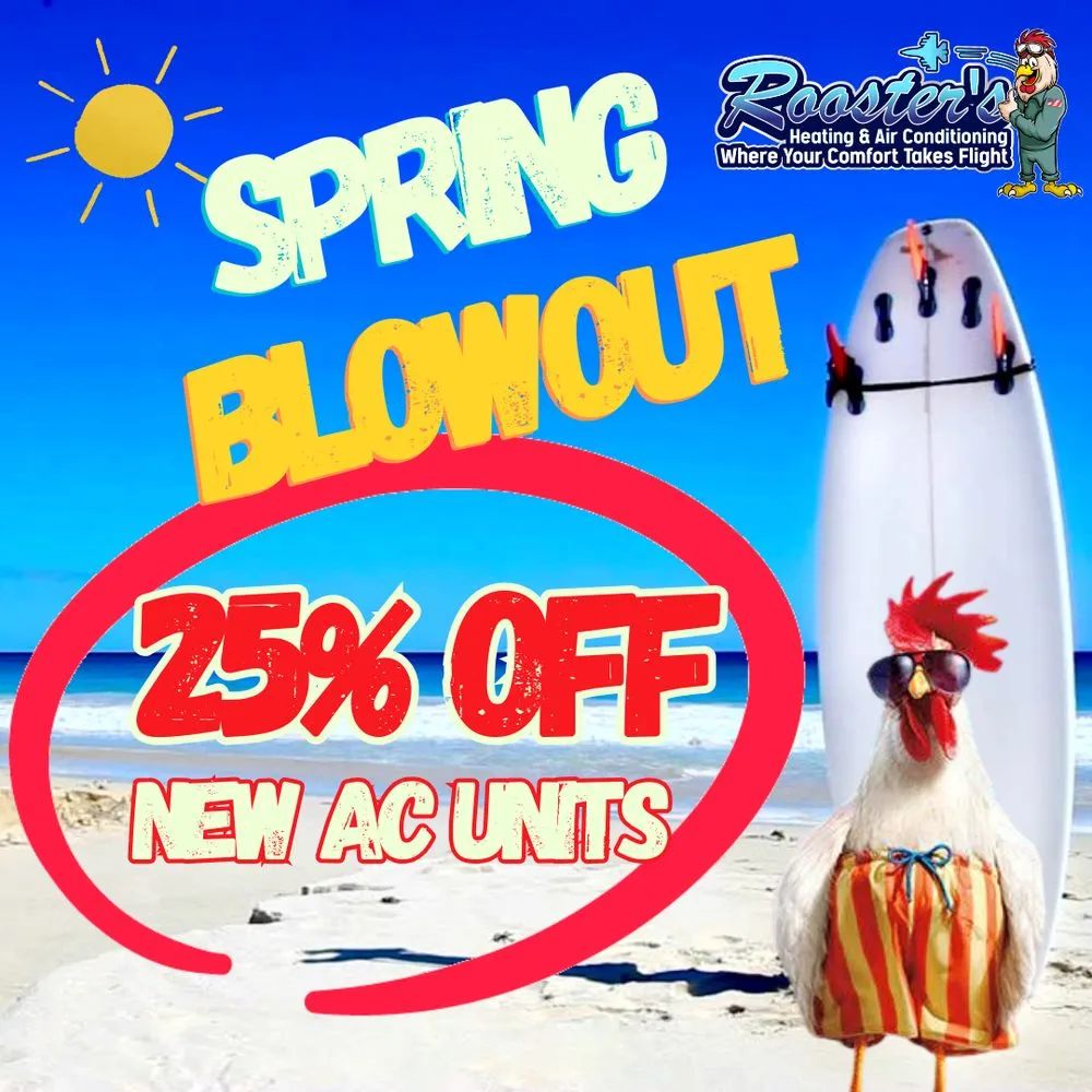 Slide of Rooster's Heating & Air Conditioning