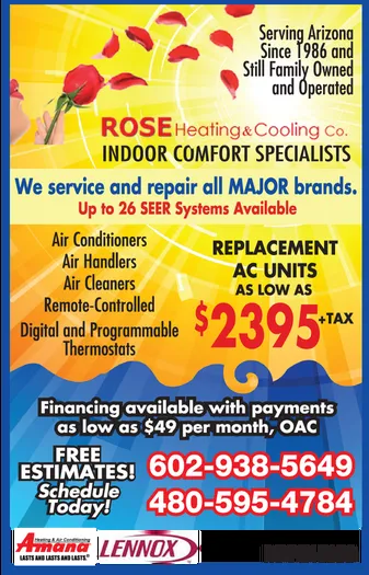 Slide of Rose Heating and Cooling Co