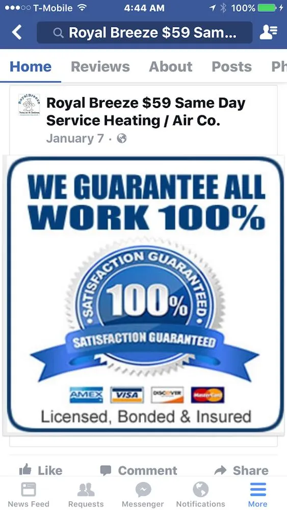 Slide of Royal Breeze Heating and Air