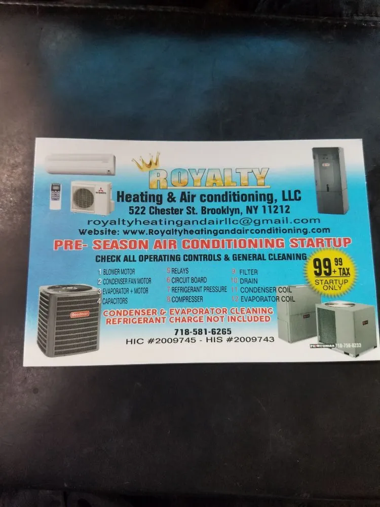 Trusted HVAC repair for homes in Brownsville, NY by Royalty Heating and Air