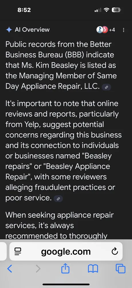 Slide of Roy's AC Heat and Appliance Repair