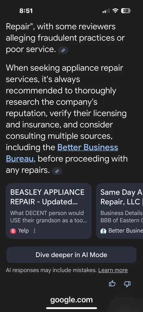 Slide of Roy's AC Heat and Appliance Repair