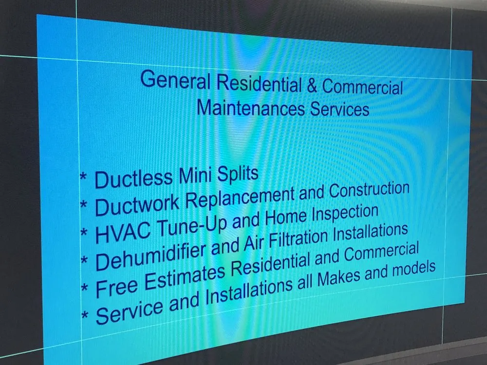 Slide of R&R HVAC Maintenance Solutions