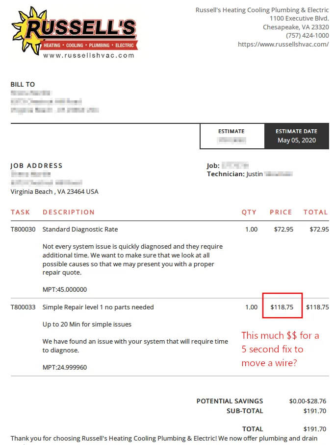 Slide of Russell's American Mechanical