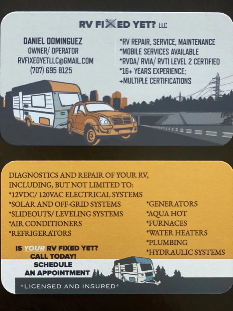 Slide of RV FIXED YET?