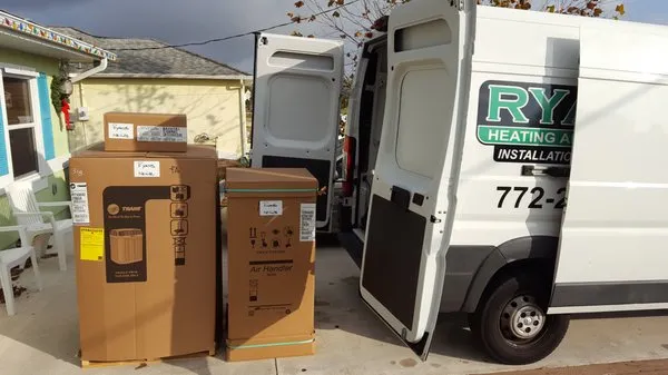 Ryan's Heating and Cooling Logo