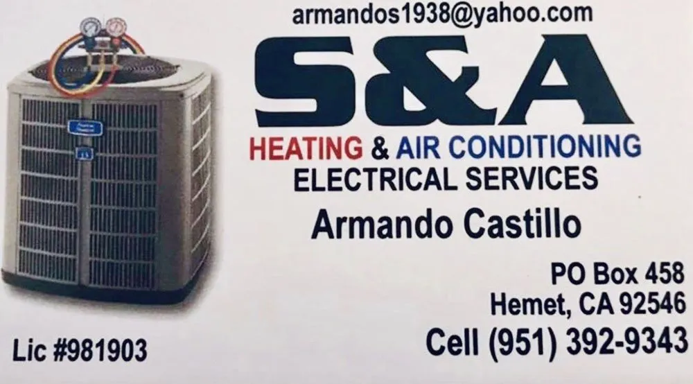 Slide of S & A Heating & Air Conditioning Electrical Services