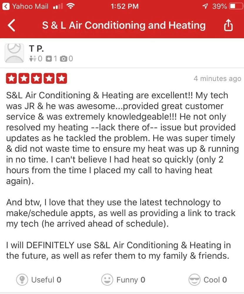 Slide of S & L Air Conditioning and Heating