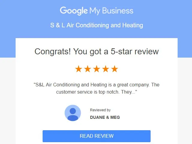 Slide of S & L Air Conditioning and Heating