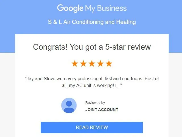 Slide of S & L Air Conditioning and Heating