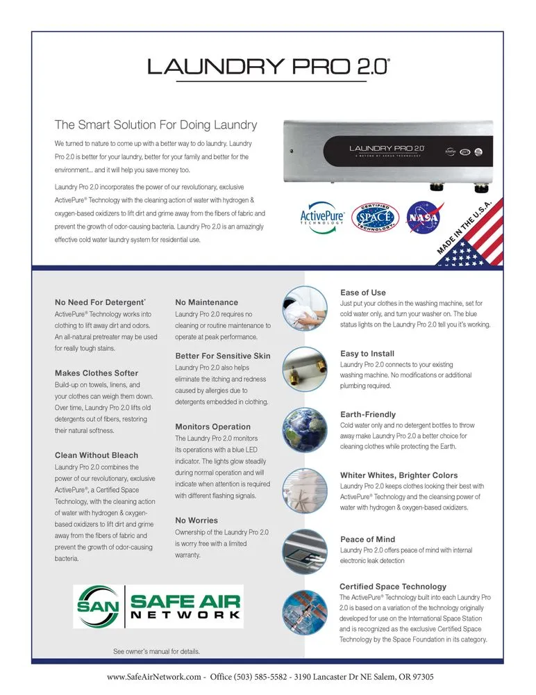 Slide of Safe Air Network