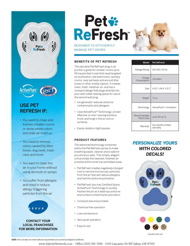 Slide of Safe Air Network