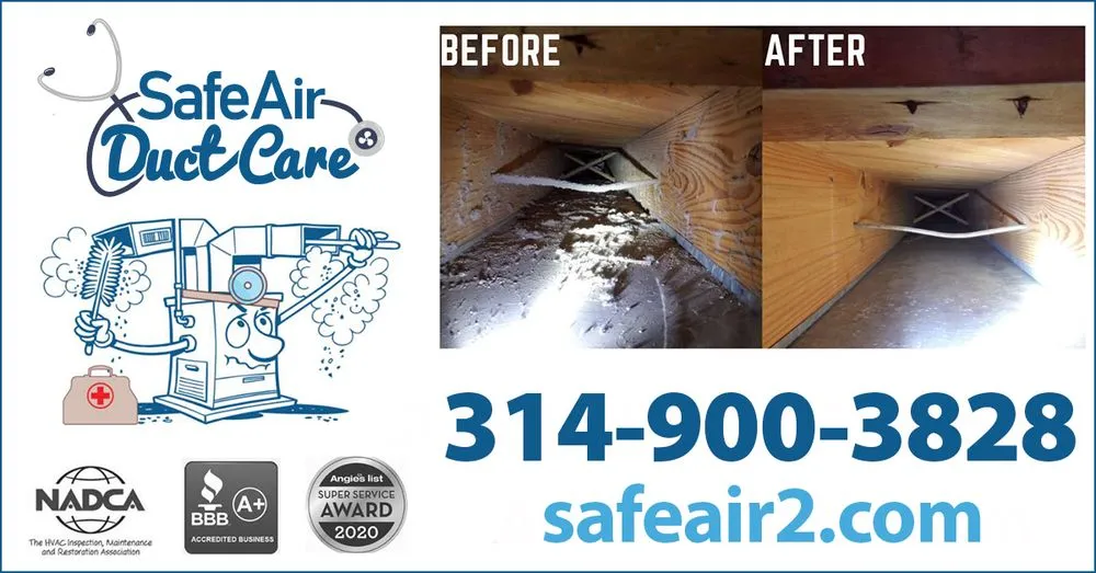 Slide of SafeAir Duct Care