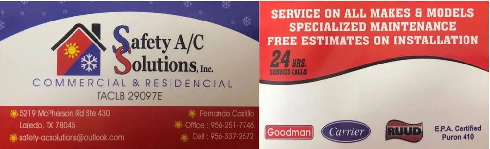 Slide of Safety A/C Solutions