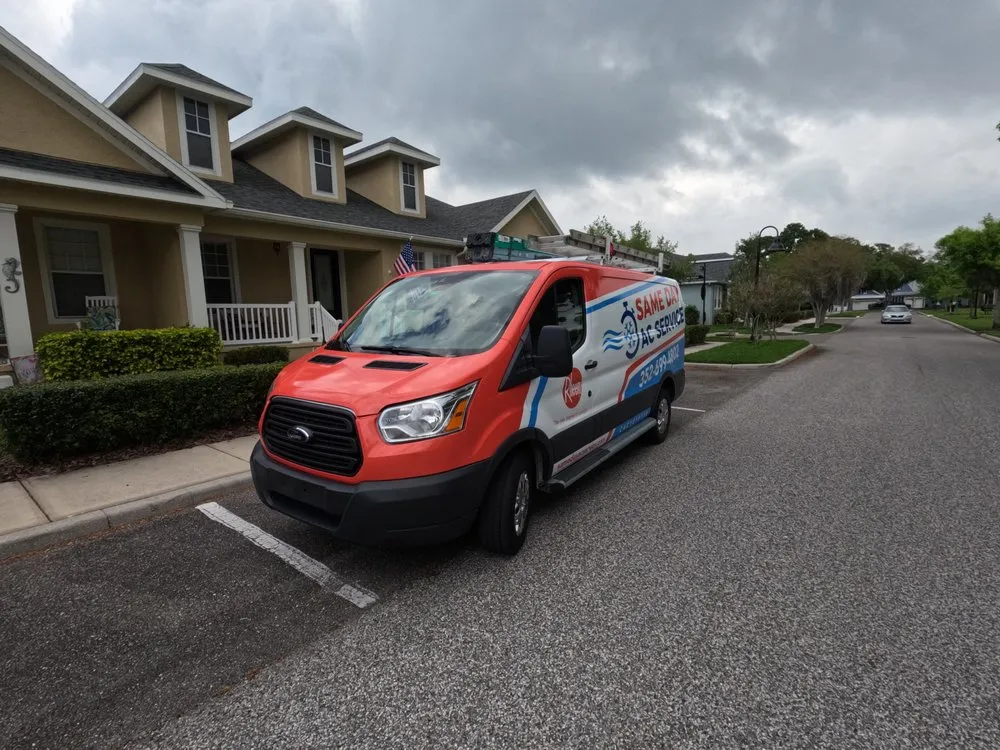 Slide of Same Day AC Service