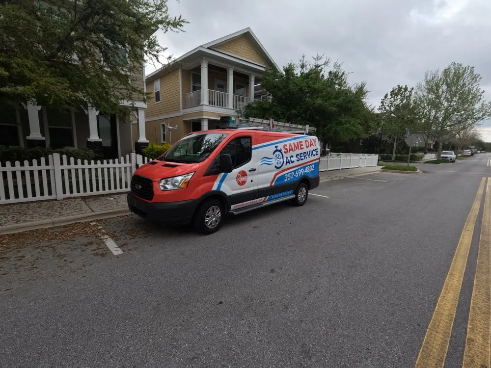 Slide of Same Day AC Service