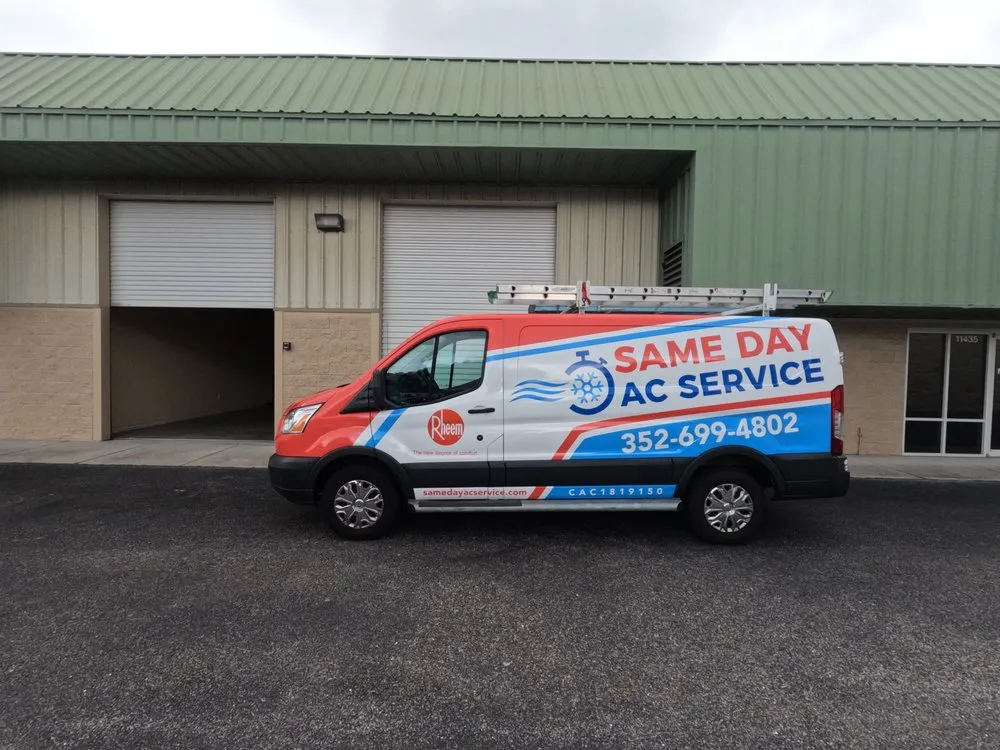 Slide of Same Day AC Service