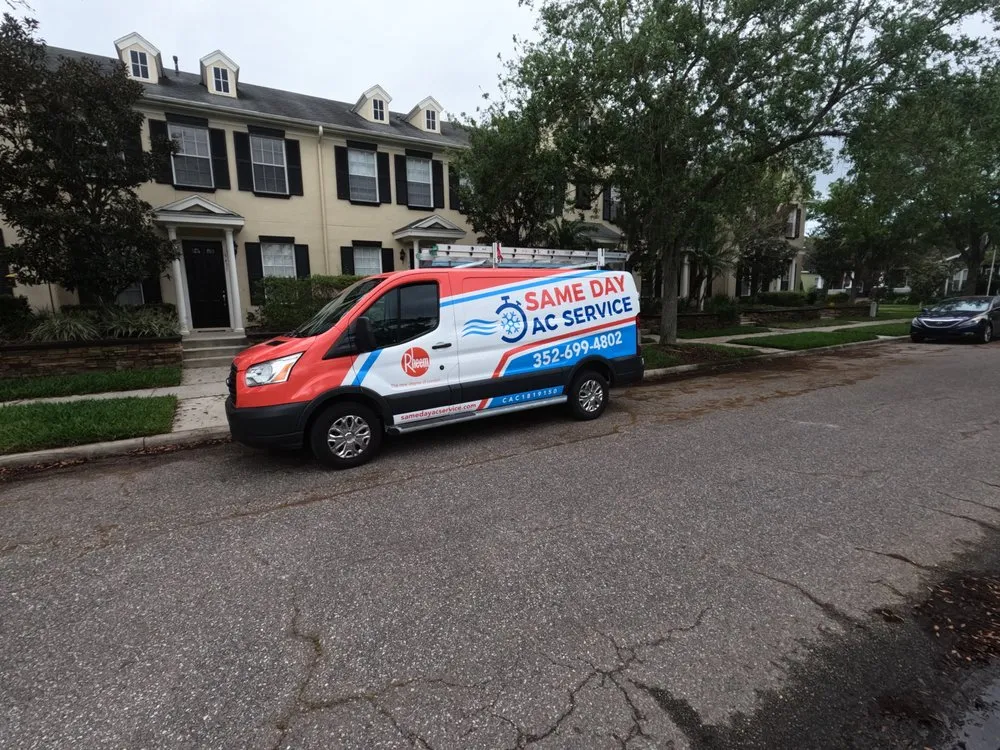 Slide of Same Day AC Service