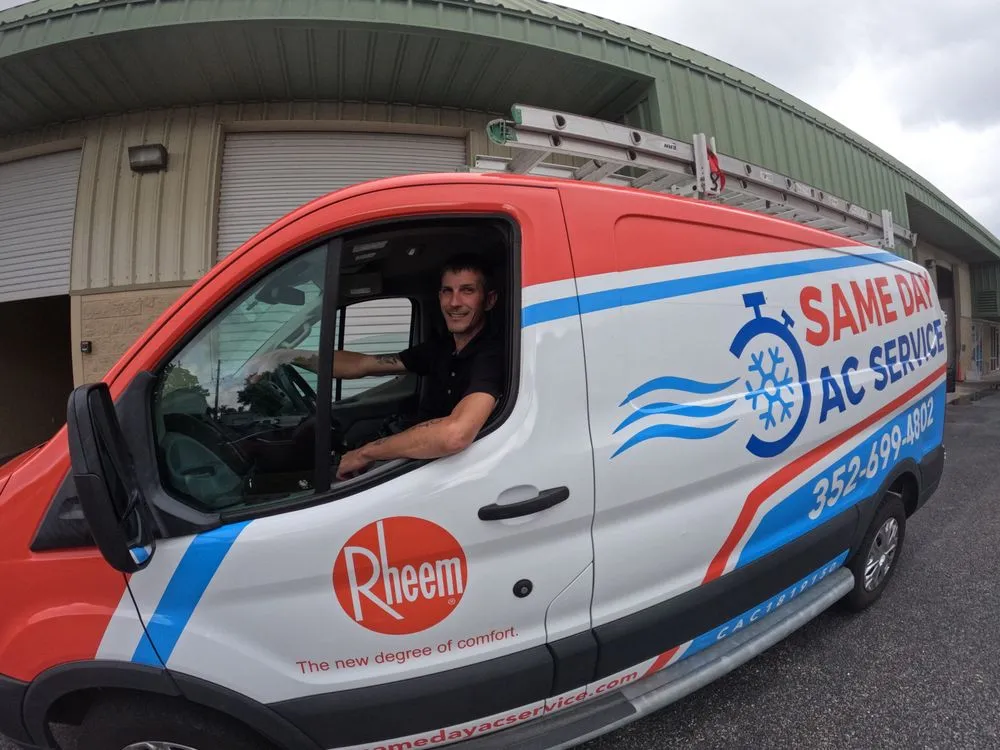 Slide of Same Day AC Service