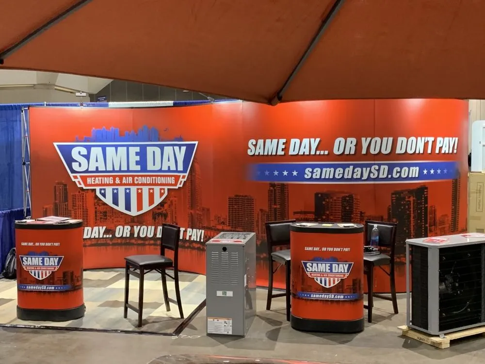 Slide of Same Day Heating, Cooling, Plumbing