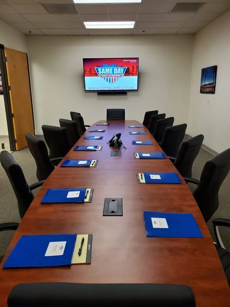 Slide of Same Day Heating, Cooling, Plumbing