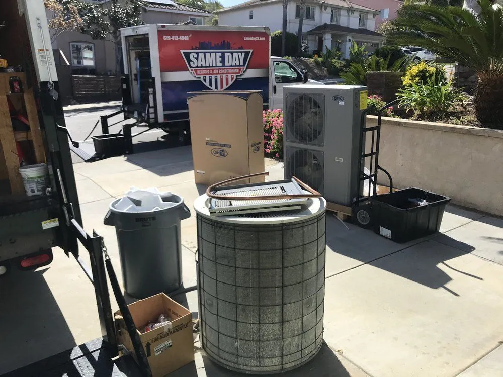 Slide of Same Day Heating, Cooling, Plumbing