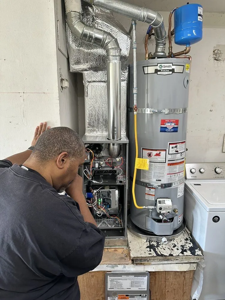 Slide of Same Day Heating, Cooling, Plumbing