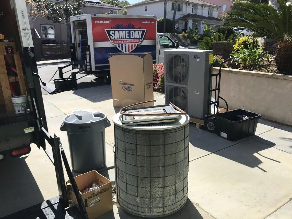 Slide of Same Day Heating, Cooling, Plumbing