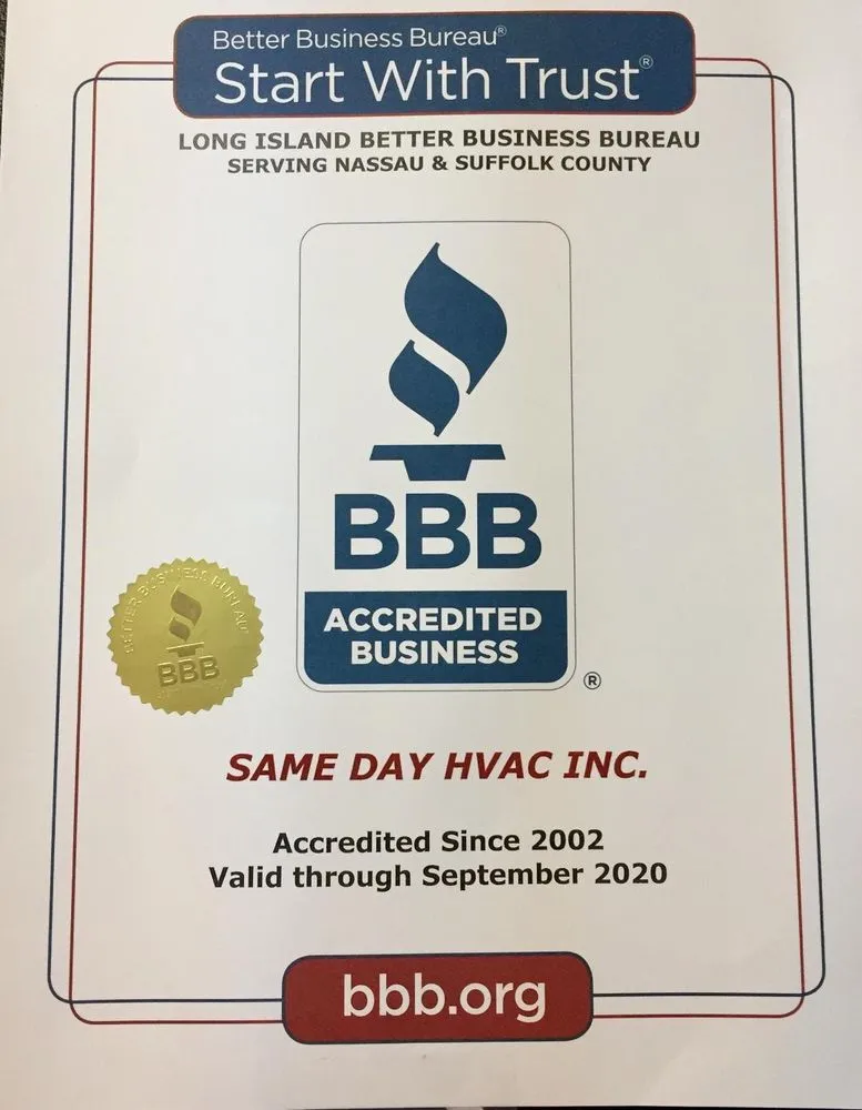 Slide of Same Day HVAC