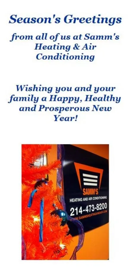 Slide of Samm's Heating and Air Conditioning