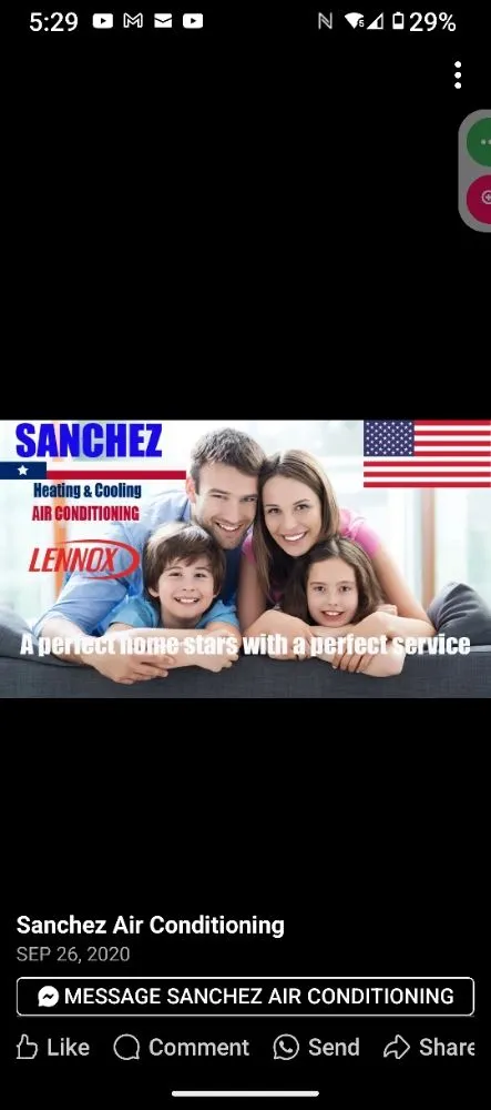 Slide of Sanchez Air Conditioning