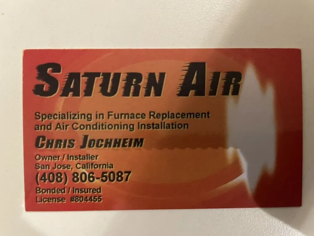 Slide of Saturn Air Heating & Cooling