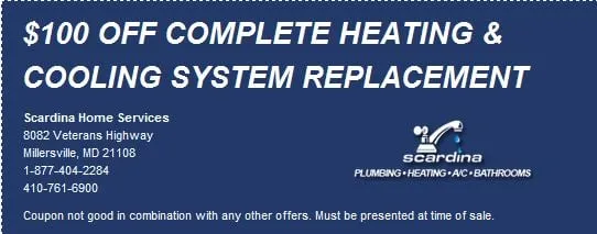 Reliable heating and cooling service for local homeowners across Millersville, MD - Scardina Home Services