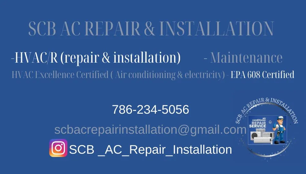 Slide of SCB AC Repair Installation