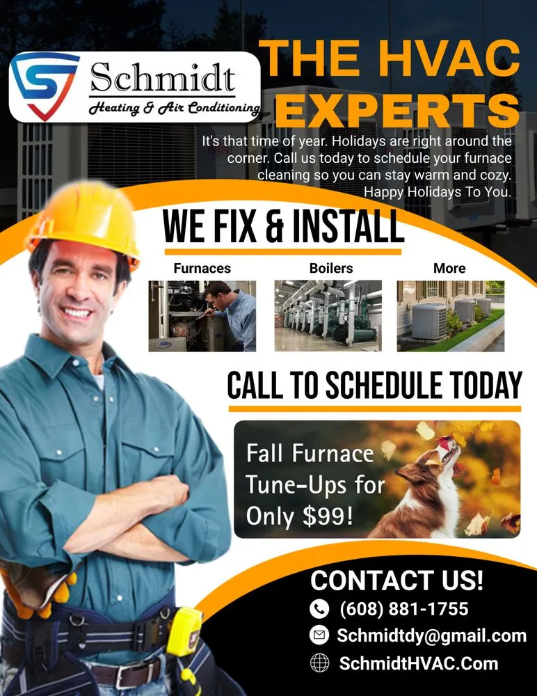 Slide of Schmidt Heating and Air Condition