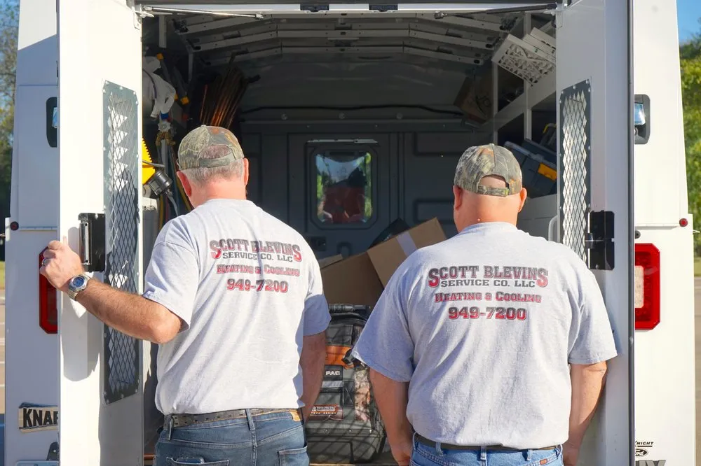 Slide of Scott Blevins Service Company