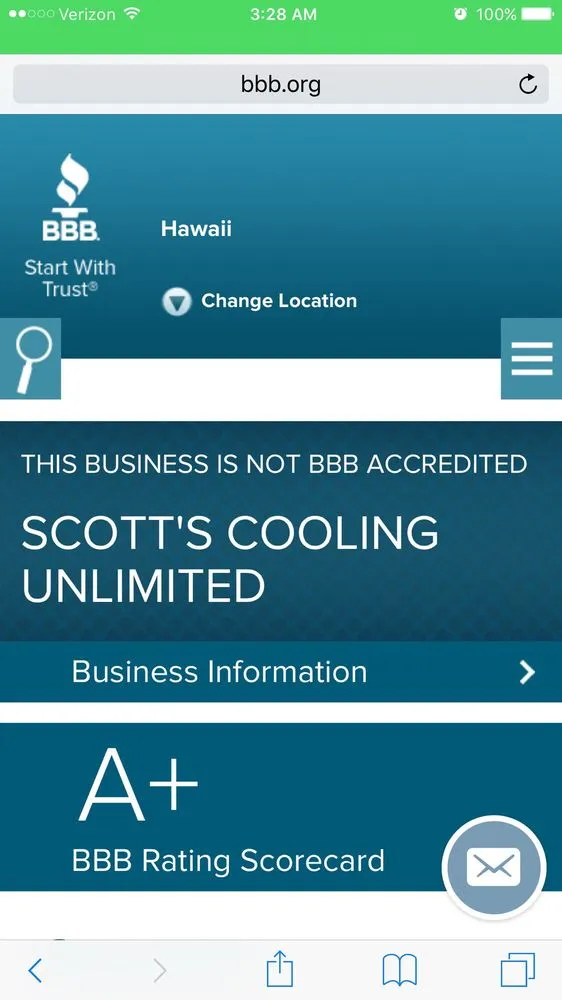 Slide of Scott's Cooling Unlimited