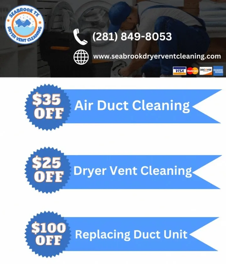 Slide of Seabrook TX Dryer Vent Cleaning