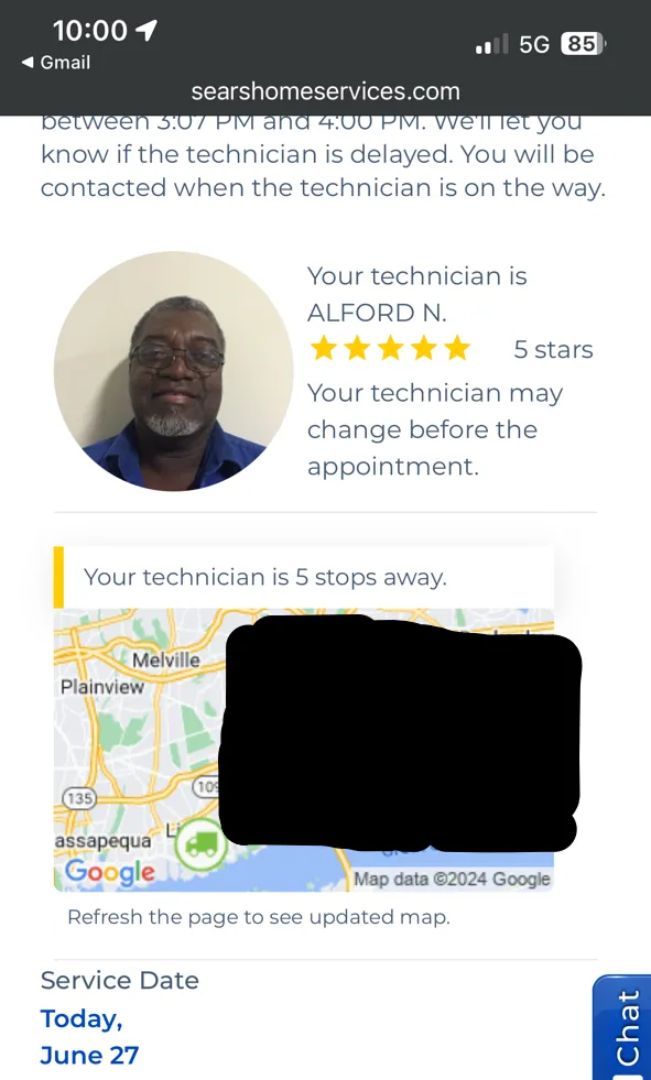 Slide of Sears Appliance Repair