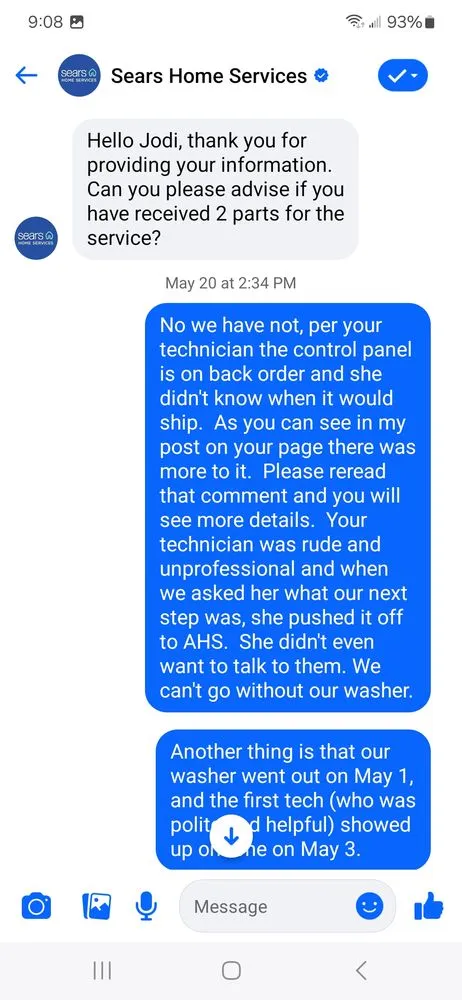 Slide of Sears Home Services