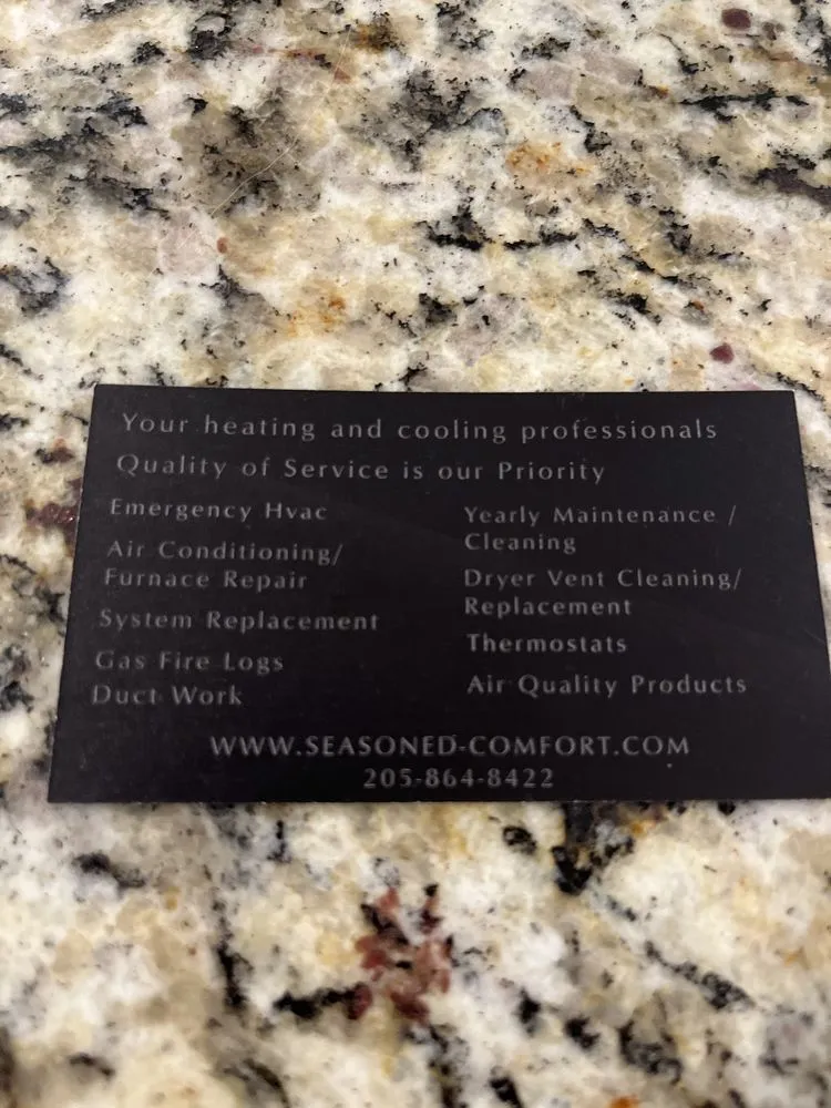 Slide of Seasoned Comfort Heating And Cooling