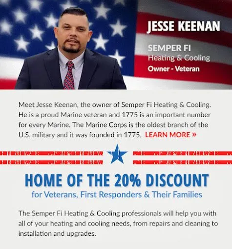 Slide of Semper FI Heating & Cooling