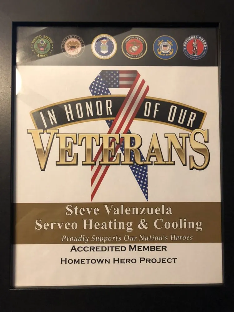 Slide of Servco Heating and Cooling