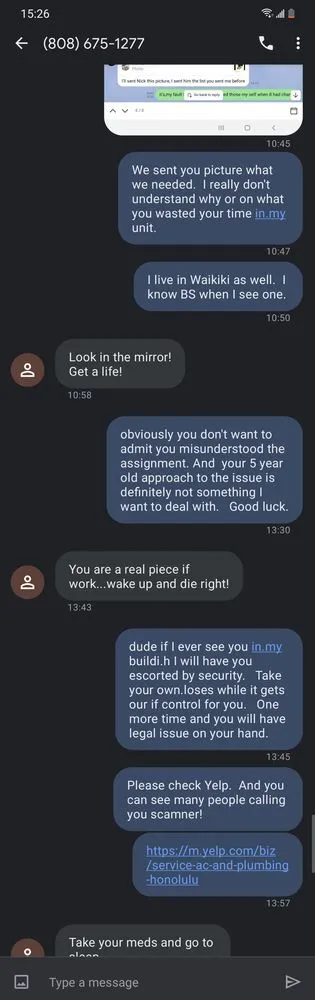 Slide of Service AC & Plumbing