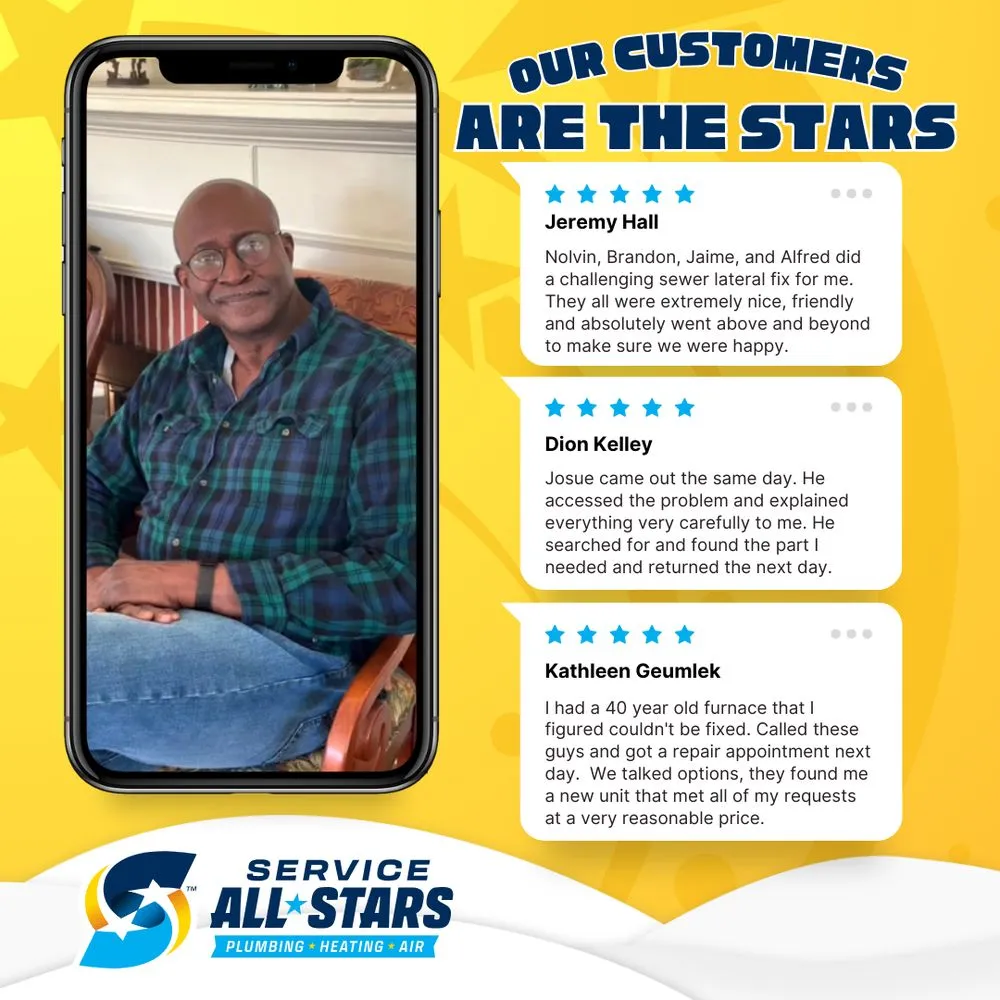 Slide of Service All-Stars Plumbing Heating and Air Comfort