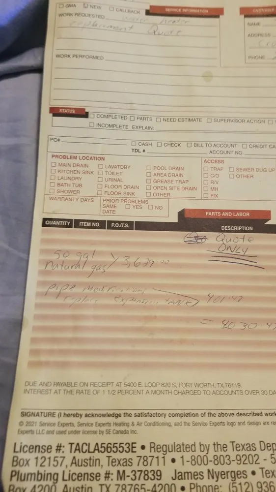 Slide of Service Experts Heating, Air Conditioning & Plumbing