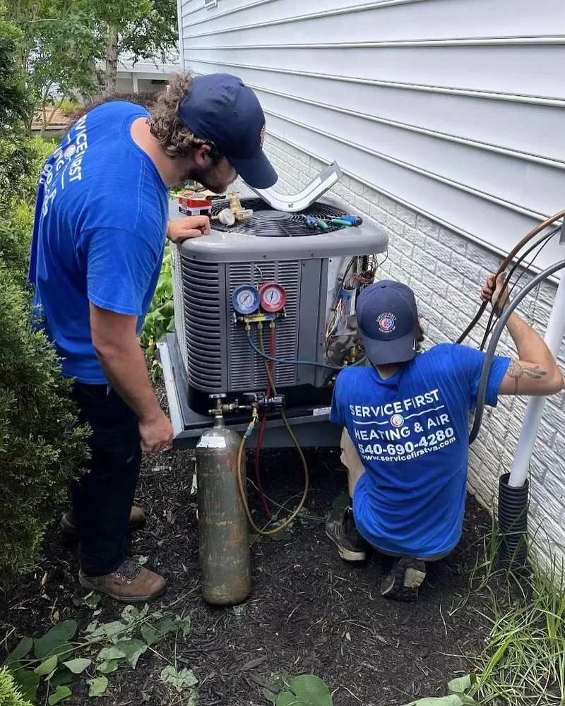 Slide of Service First Heating & Air